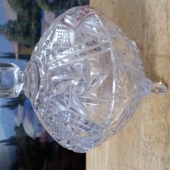 🍬  Beautiful&Heavy Vintage,Cut Etched Crystal Lead Candy Dish,Like🆕Gift It. 🍬 - Picture 7 of 8